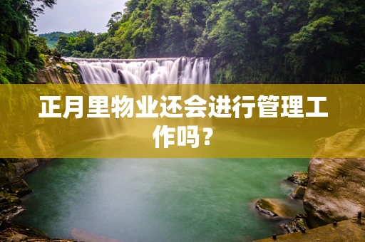 正月里物业还会进行管理工作吗？