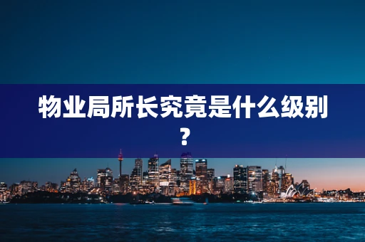 物业局所长究竟是什么级别？