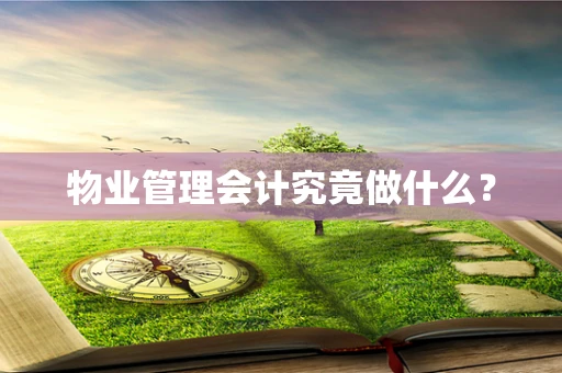物业管理会计究竟做什么？