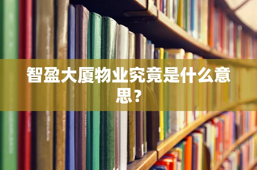 智盈大厦物业究竟是什么意思？
