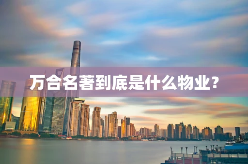 万合名著到底是什么物业？