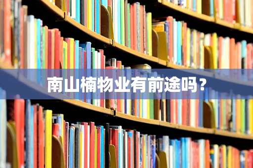 南山楠物业有前途吗？