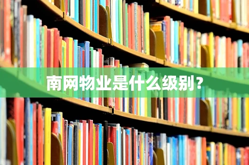 南网物业是什么级别？