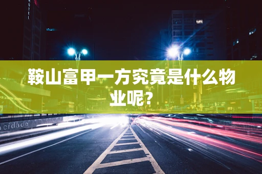 鞍山富甲一方究竟是什么物业呢？