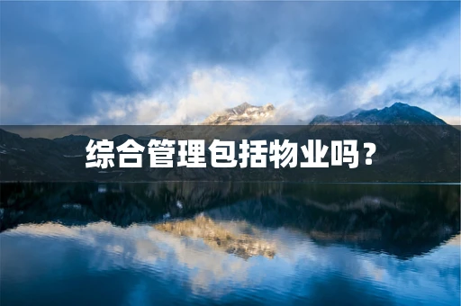 综合管理包括物业吗？