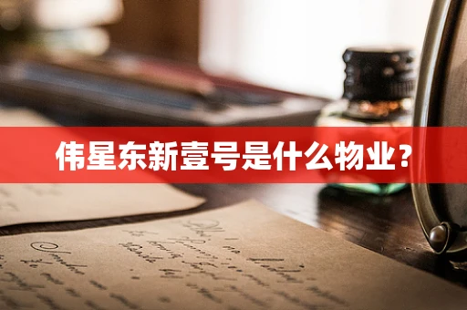 伟星东新壹号是什么物业？