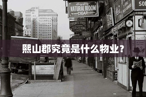 熙山郡究竟是什么物业？