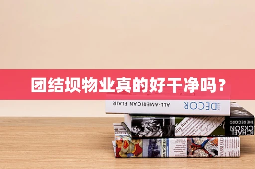 团结坝物业真的好干净吗？