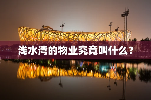 浅水湾的物业究竟叫什么？