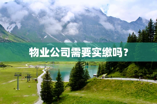物业公司需要实缴吗？