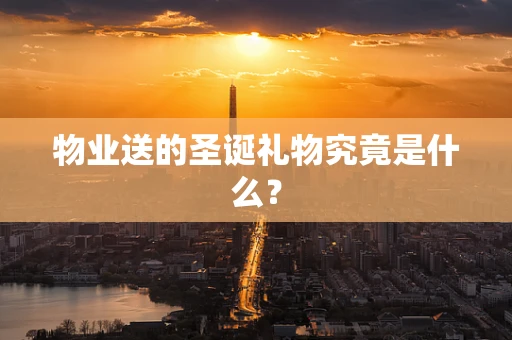 物业送的圣诞礼物究竟是什么？