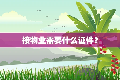 接物业需要什么证件？