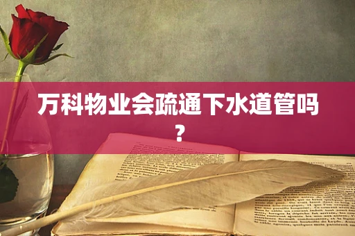 万科物业会疏通下水道管吗？