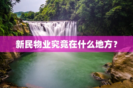 新民物业究竟在什么地方？