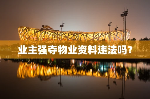 业主强夺物业资料违法吗？