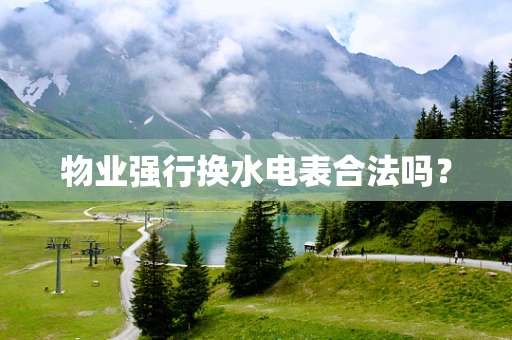 物业强行换水电表合法吗？