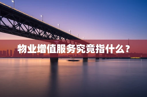 物业增值服务究竟指什么？