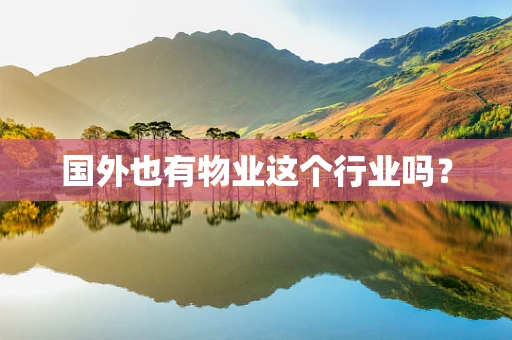 国外也有物业这个行业吗？